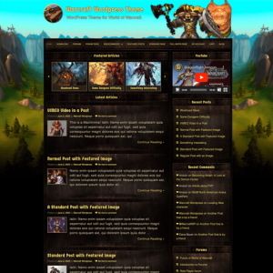 World of Warcraft WordPress Theme "Classic" - Image 4