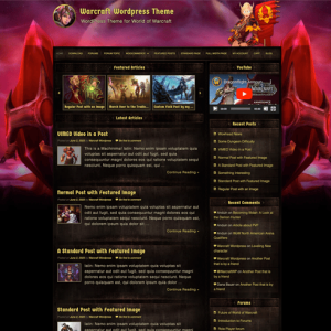 World of Warcraft WordPress Theme "Classic" - Image 3