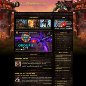 World of Warcraft WordPress Theme "Classic" - Image 9