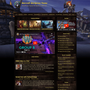 World of Warcraft WordPress Theme "Classic" - Image 10