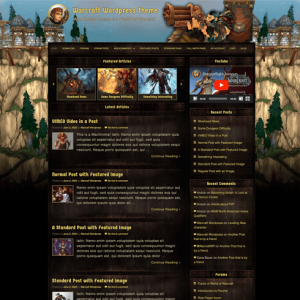 World of Warcraft WordPress Theme "Classic" - Image 6